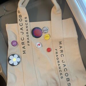 Marc Jacobs Canvas Tote with Pins